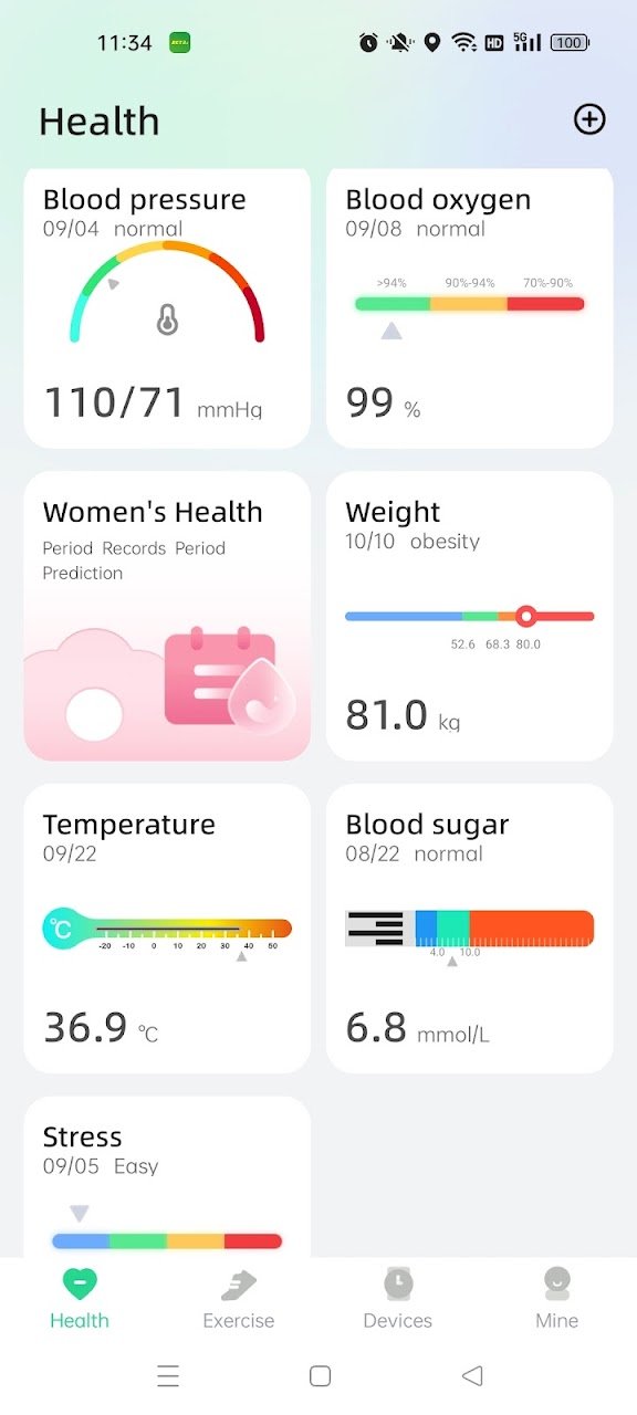 Biometrics & Blood Oxygen Tracking